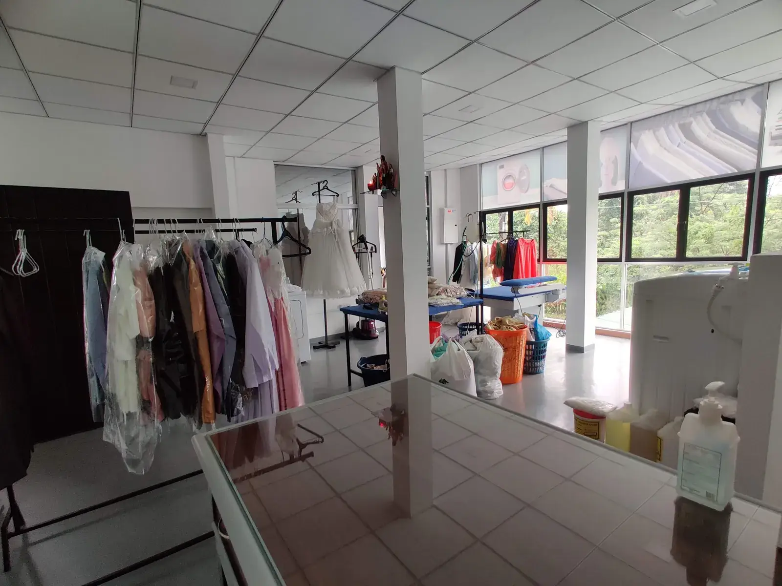 Inside the Champion Laundry shop floor in Gampaha